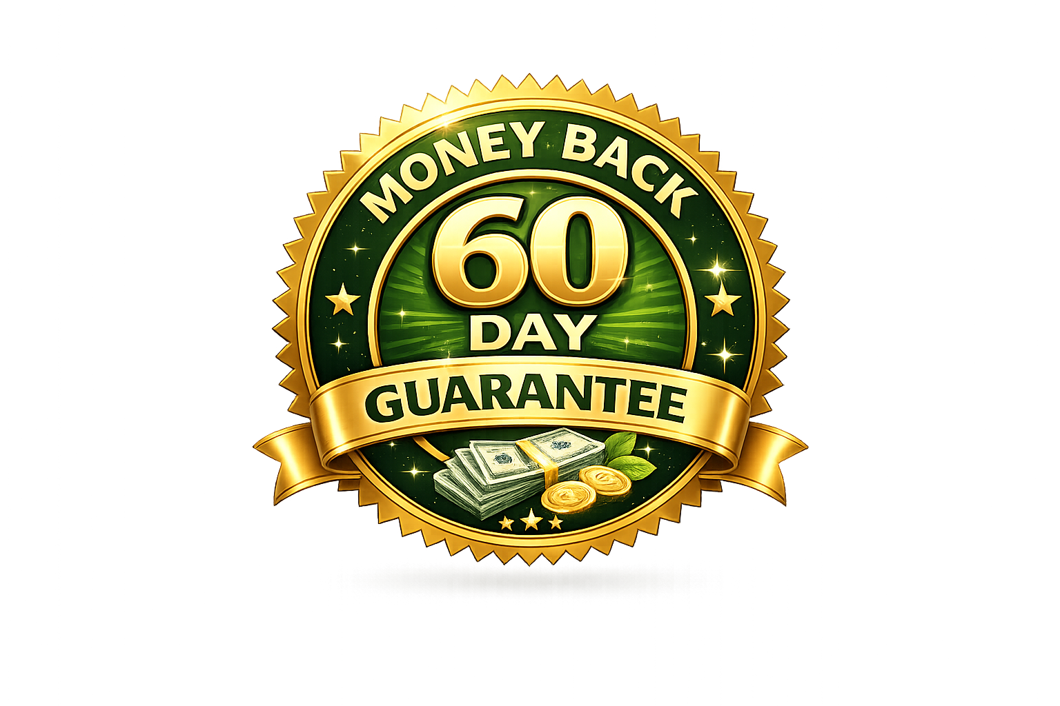Vydox 60 Day Money Back Guarantee Badge